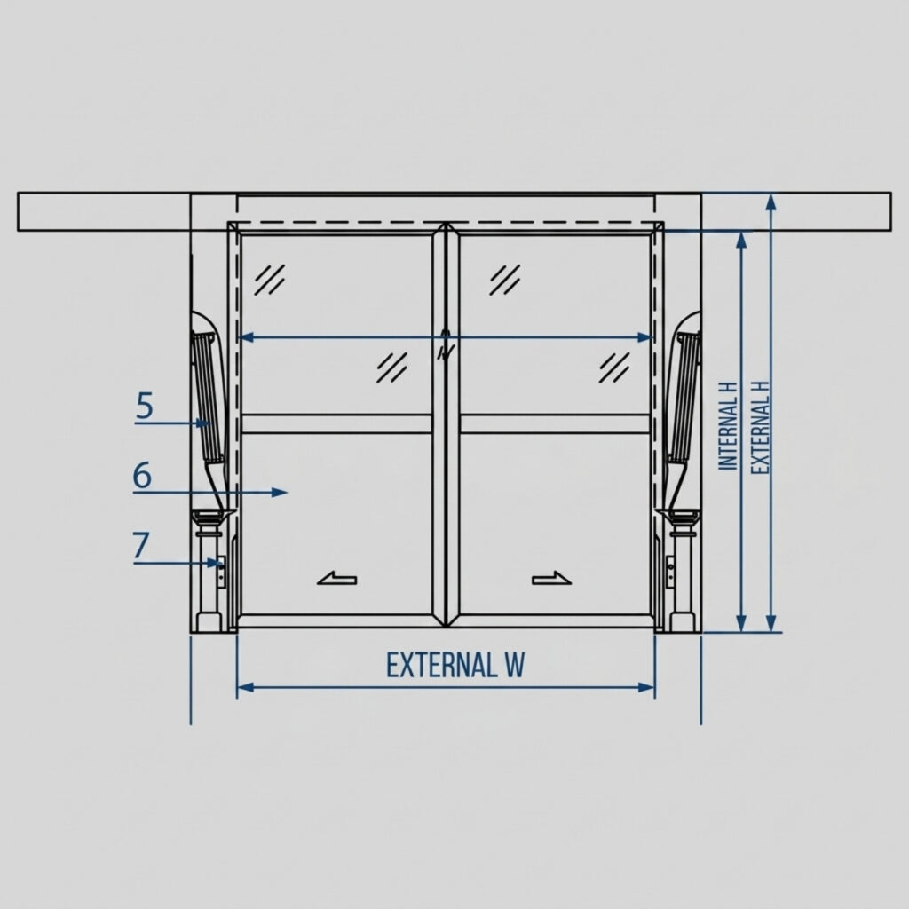 Automatic Roller Door Sliding Door Cargo Shower Room (3)