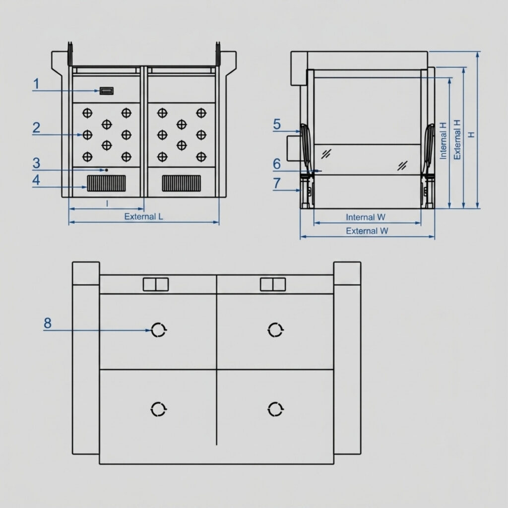 Automatic Roller Door Sliding Door Cargo Shower Room (5)